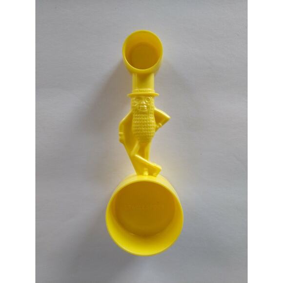 Mr Peanut Yellow Measuring Spoon Scoop 1950's Planters Peanuts Kitchenware - Picture 2 of 5